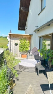 Sauna auf der Terrasse